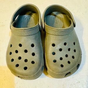 Grey Crocks toddler size 9